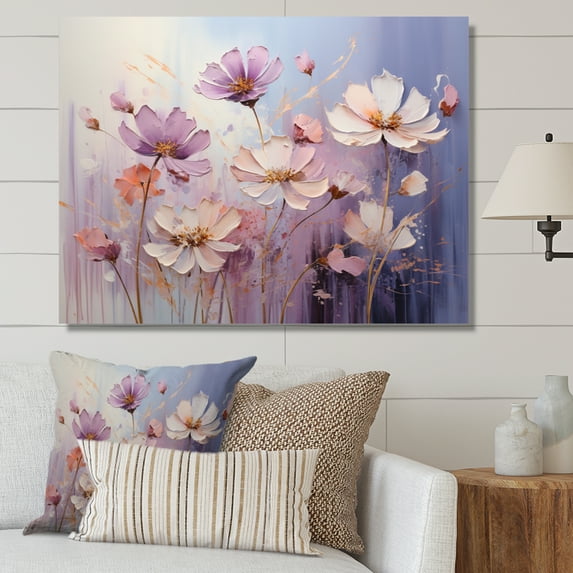 Designart "Meadow delicate Meadow An" Floral Wall Decor