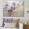 thumbnail image 1 of Designart "Meadow of Violets in Purple and Gold I" Violets Wall Art Prints, 1 of 7