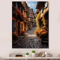 thumbnail image 1 of Designart "Medieval Charm Alsace s French Village III" Cityscapes Wall Art Living Room, 1 of 5