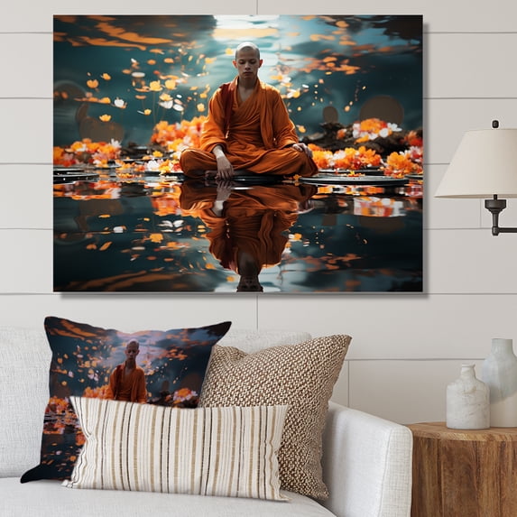 Designart "Meditating With Vipassana Insight II" Meditation Canvas Prints