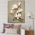 thumbnail image 1 of Designart "Meditative Magnolia Bliss I" Magnolias Floater Framed Wall Decor, 1 of 5