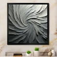 thumbnail image 1 of Designart "Meditative Movement In Grey And Beige II" Abstract Spirals Picture Framed Wall Art Prints, 1 of 5