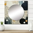 thumbnail image 1 of Designart "Medley in Monochrome III" Abstract Collages Square Mirror For Wall Decor - Large Black Square Printed Wall Mirror Art - Square Transitional Mirror - Wall Mounted Square Large Mirror, 1 of 5