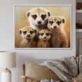 thumbnail image 1 of Designart "Meerkat Gathering in Africa II" Animals Floater Framed Canvas Wall Art, 1 of 7