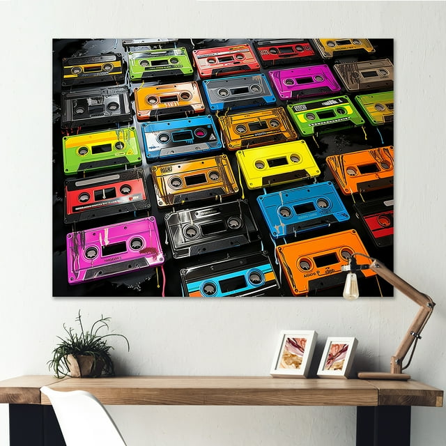 Designart "Melodic Beats with a Retro Future Twist II" Fashion Wall Art