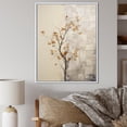 thumbnail image 1 of Designart "Melodic Beige Maple Minimalism III" Tree Maple Floater Framed Canvas Wall Art, 1 of 5