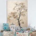 thumbnail image 1 of Designart "Melodic Beige Maple Minimalism V" Tree Maple Wall Decor, 1 of 7