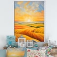 thumbnail image 1 of Designart "Melodic Sunrise In The Prairies" Prairies Floater Framed Canvas Art Print, 1 of 5