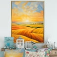 thumbnail image 1 of Designart "Melodic Sunrise In The Prairies" Prairies Floater Framed Canvas Art Print, 1 of 5