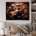 thumbnail image 1 of Designart "Melody Musical Mexico Mariachi wall art II" Mexico Floater Framed Canvas Art Print, 1 of 7