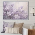 thumbnail image 1 of Designart "Melody Of Blooming Lilacs I" Lilacs Floater Framed Wall Decor, 1 of 5