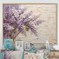 thumbnail image 1 of Designart "Melody Of Blooming Lilacs V" Lilacs Floater Framed Canvas Wall Art, 1 of 5