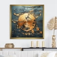 thumbnail image 1 of Designart "Melody of Gold and Grey Vinyl Records IV" Fashion Framed Wall Art Decor - Modern Gold Vinyl Records Hallway Framed Wall Art Decor, 1 of 6