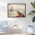 thumbnail image 1 of Designart "Memories of the Weathered Pier II" Landscapes Floater Framed Canvas Wall Art, 1 of 7