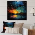 thumbnail image 1 of Designart "Meteors Celestial And Painting I" Asteroids Canvas Print, 1 of 5