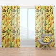 thumbnail image 1 of Designart 'Mexican Music Pattern Illustration' Tropical Curtain Panel, 1 of 4