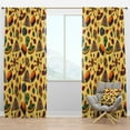 thumbnail image 1 of Designart 'Mexican Symbols With Pattern' Tropical Blackout Curtain Panel, 1 of 4