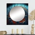 thumbnail image 1 of Designart "Microscopic Dimensions Macro Photography II" Abstract Shapes Square Mirror For Wall Decor - Large Gold Square Mirror Printed Wall Decor - Transitional Square Living Room Mirror, 1 of 5