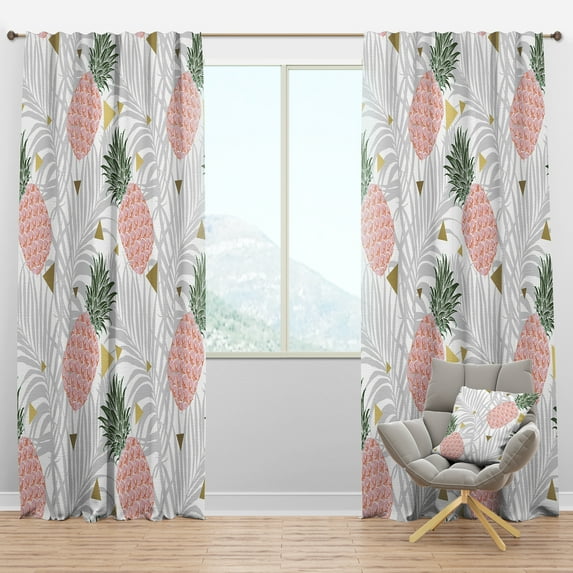 Designart Mid-Century Blackout Curtain