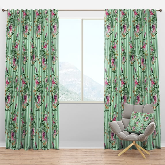 Designart Mid-Century Blackout Curtain