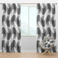 thumbnail image 1 of Designart Mid-Century Blackout Curtain, 1 of 4