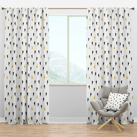 Designart Mid-Century Blackout Curtain