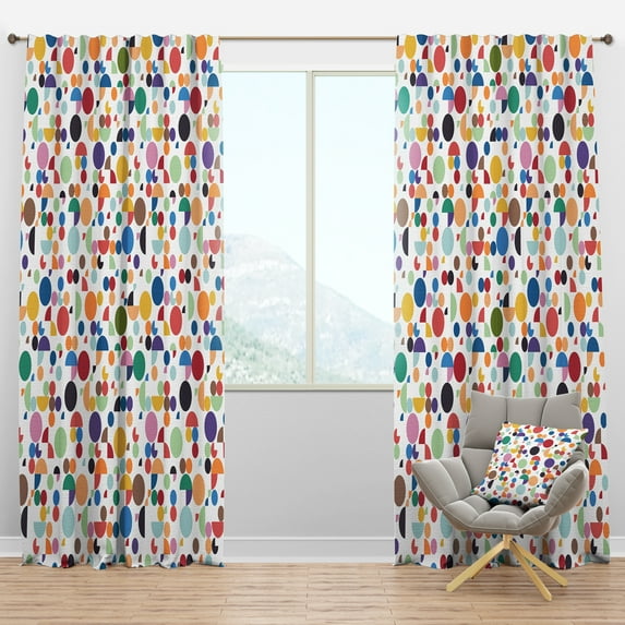 Designart Mid-Century Blackout Curtain