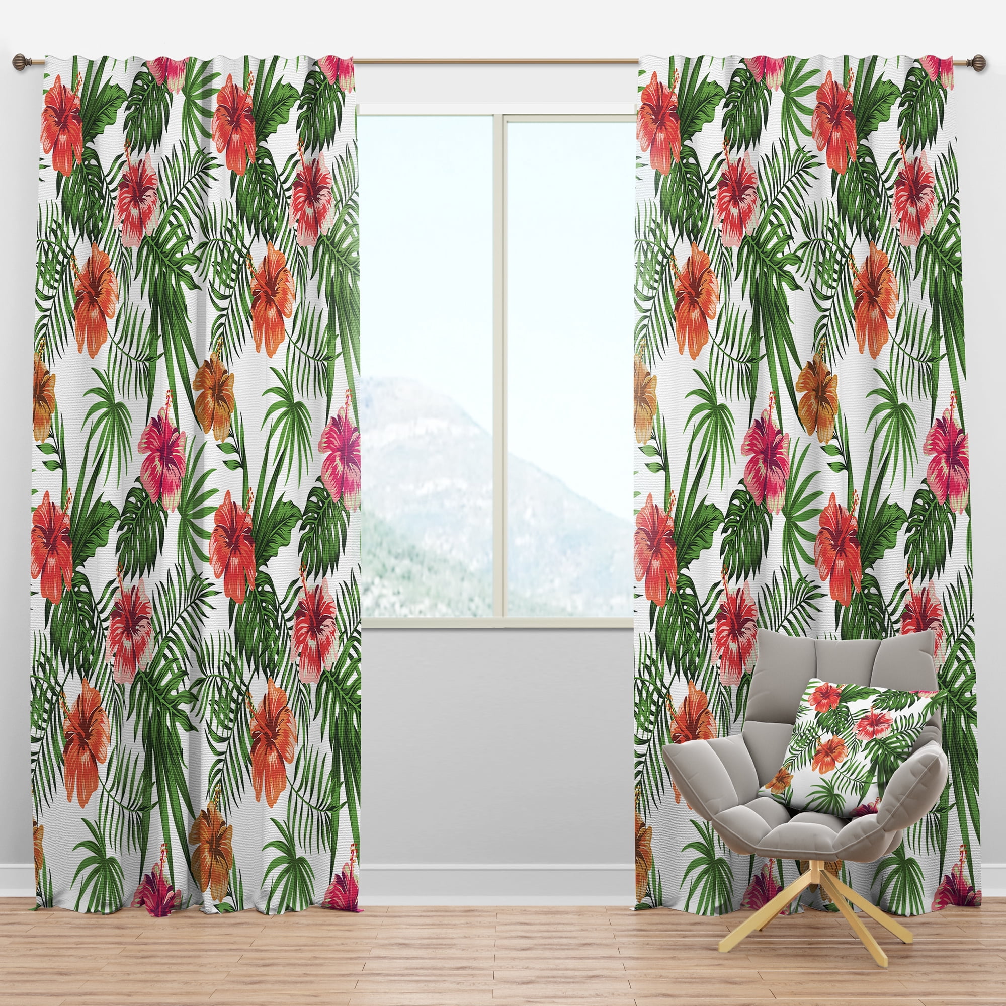 Designart Mid-Century Blackout Curtain