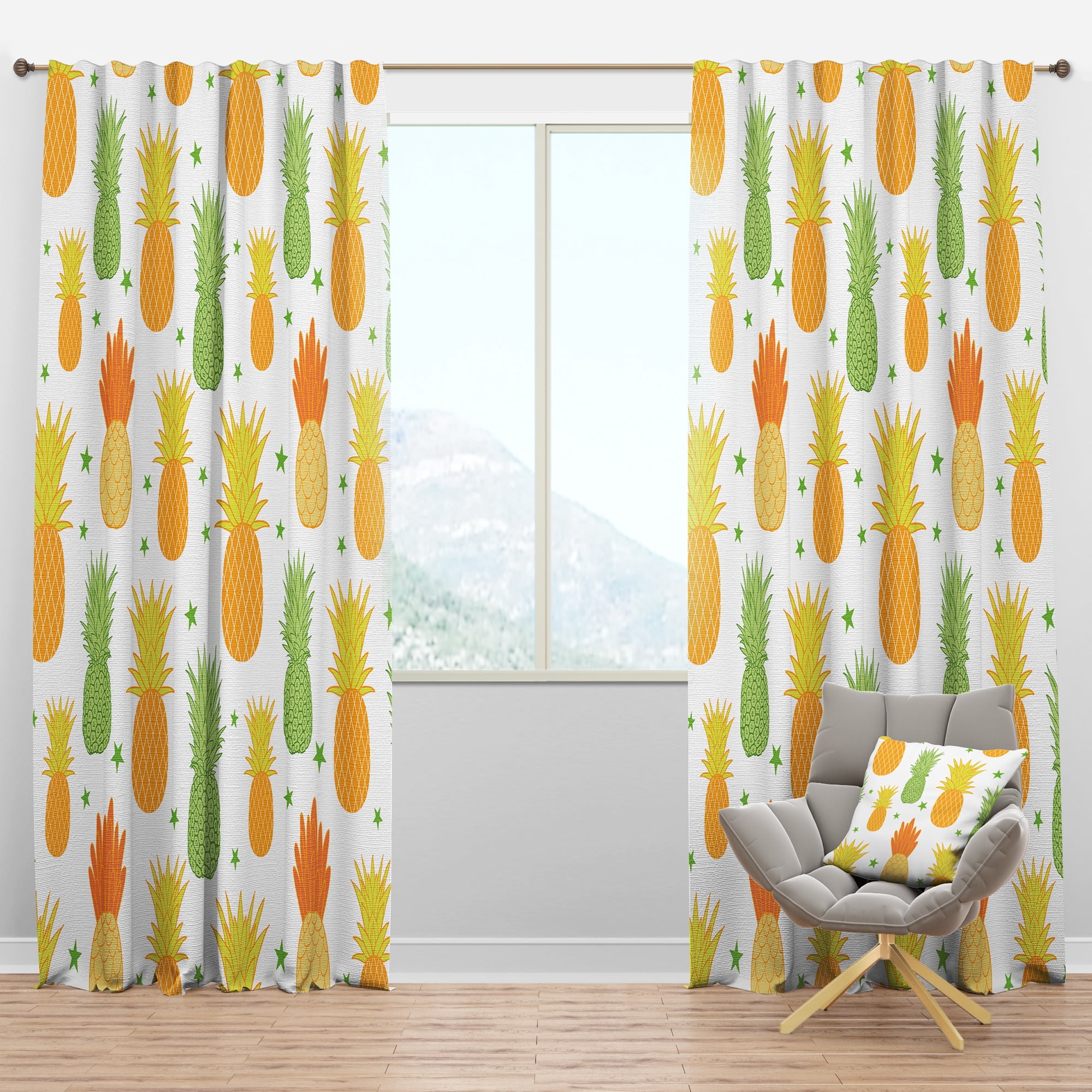 Designart Mid-Century Blackout Curtain