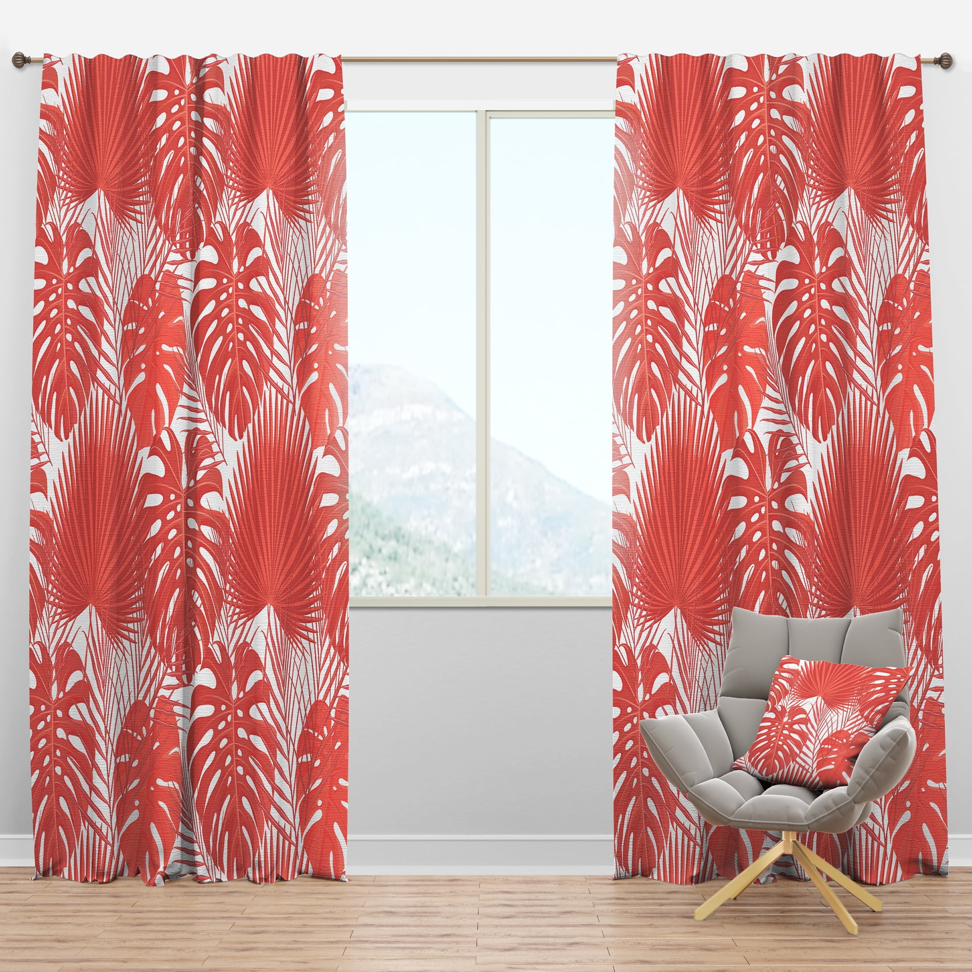 Designart Mid-Century Blackout Curtain