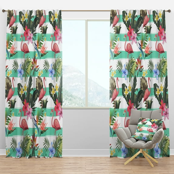 Designart Mid-Century Blackout Curtain