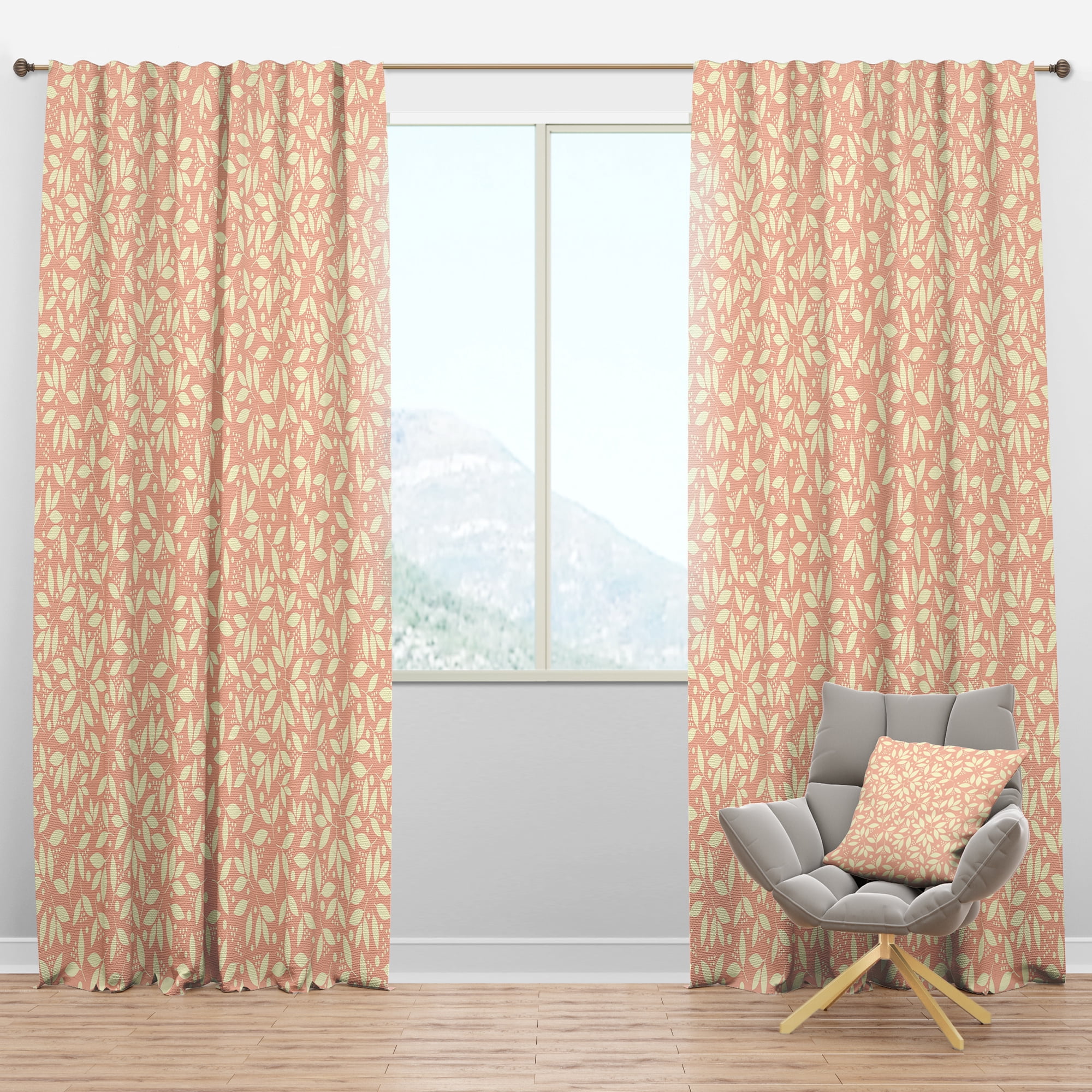 Designart Mid-Century Blackout Curtain