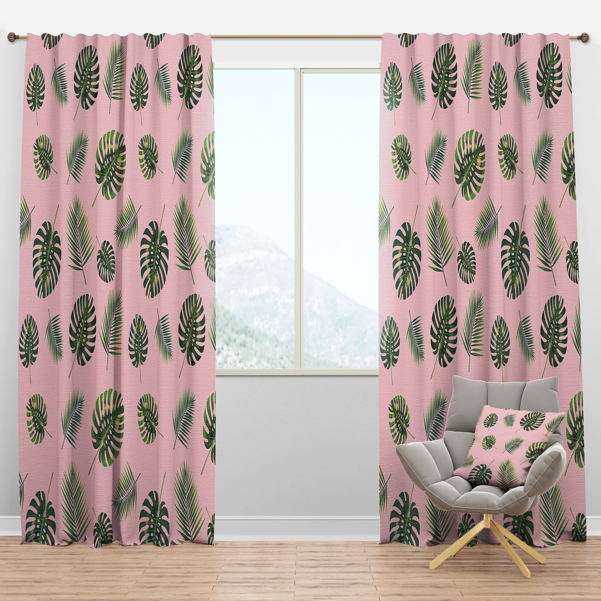 Designart Mid-Century Blackout Curtain