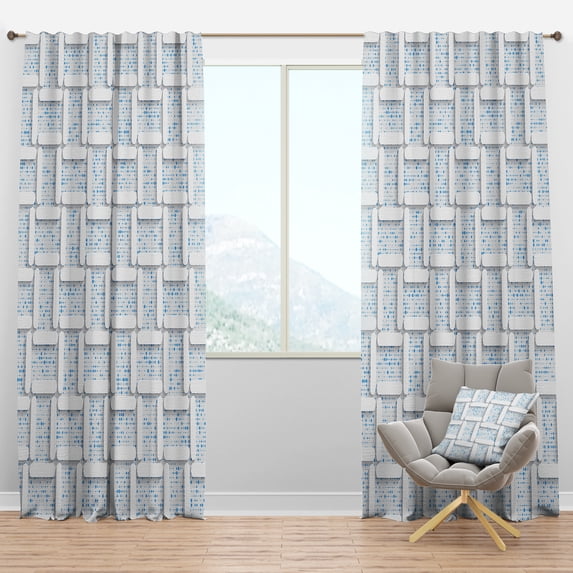 Designart Mid-Century Blackout Curtain