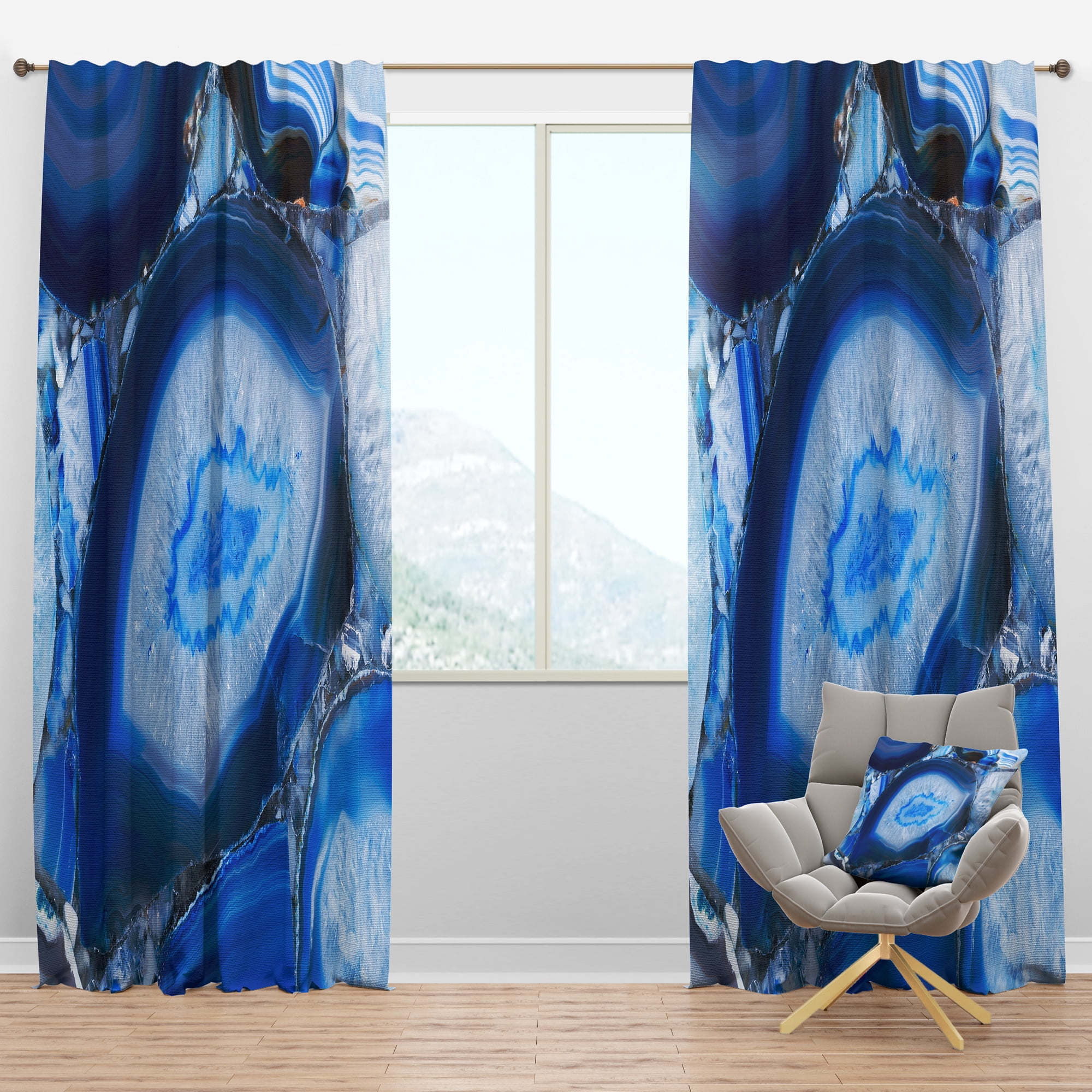 Designart Mid-Century Blackout Curtain