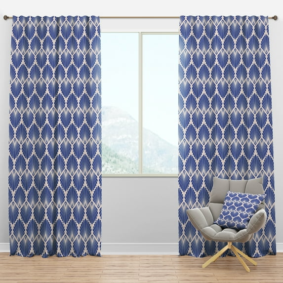 Designart Mid-Century Blackout Curtain