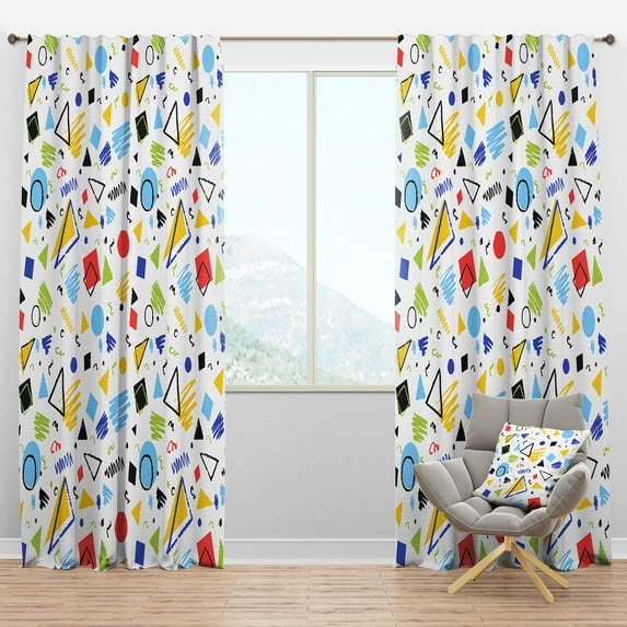 Designart Mid-Century Blackout Curtain