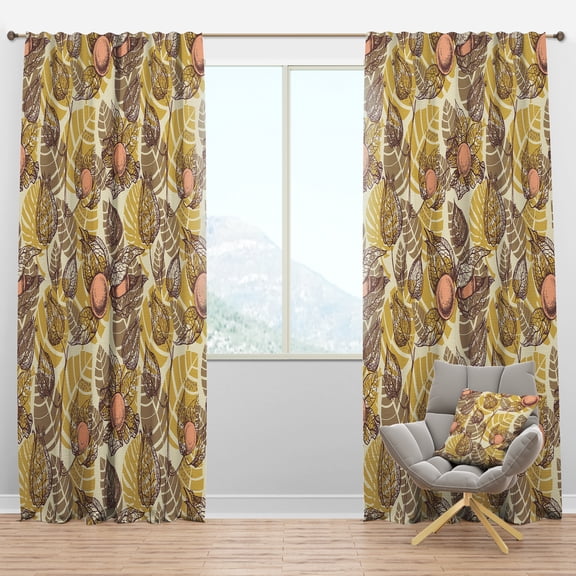Designart Mid-Century Blackout Curtain