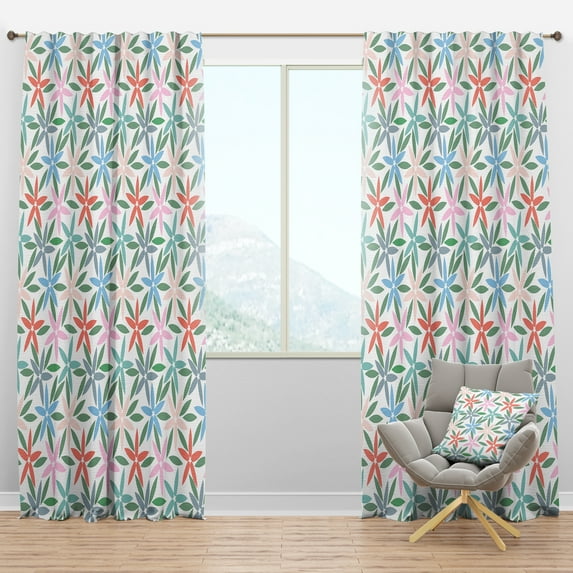 Designart Mid-Century Blackout Curtain