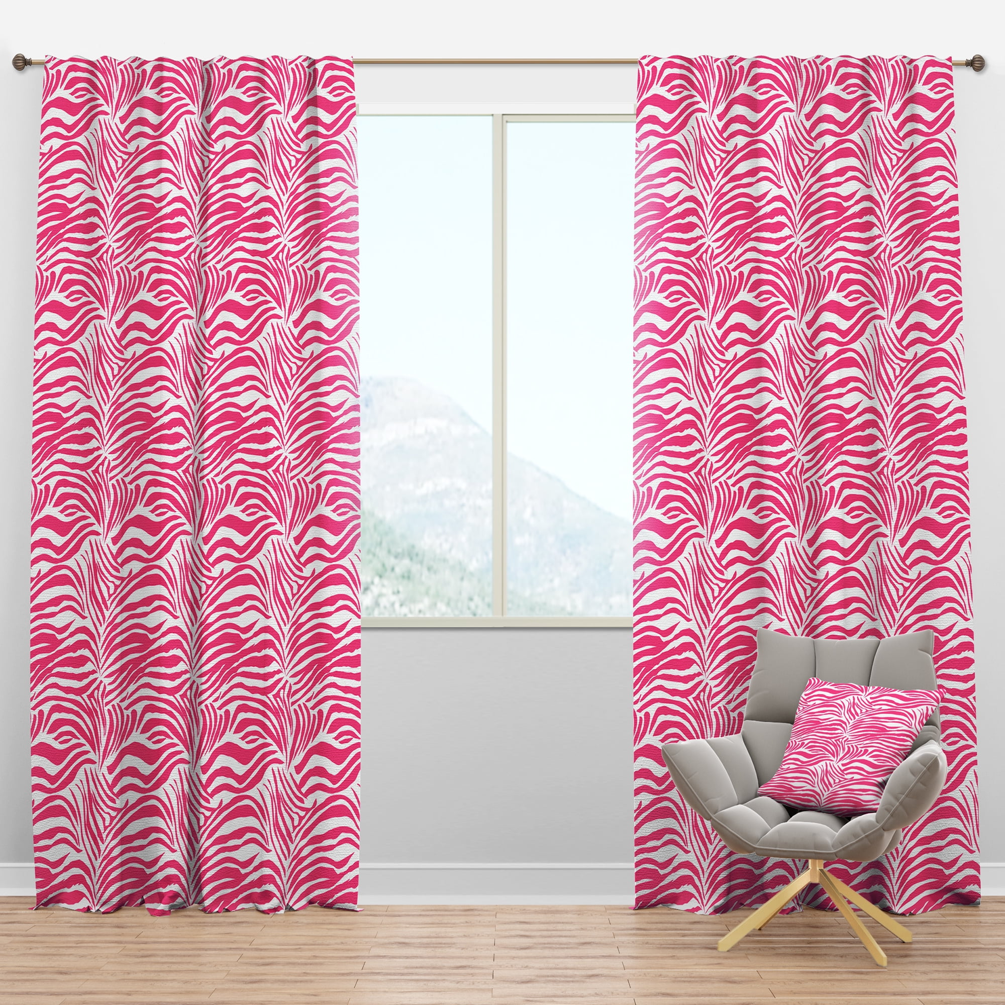 Designart Mid-Century Blackout Curtain