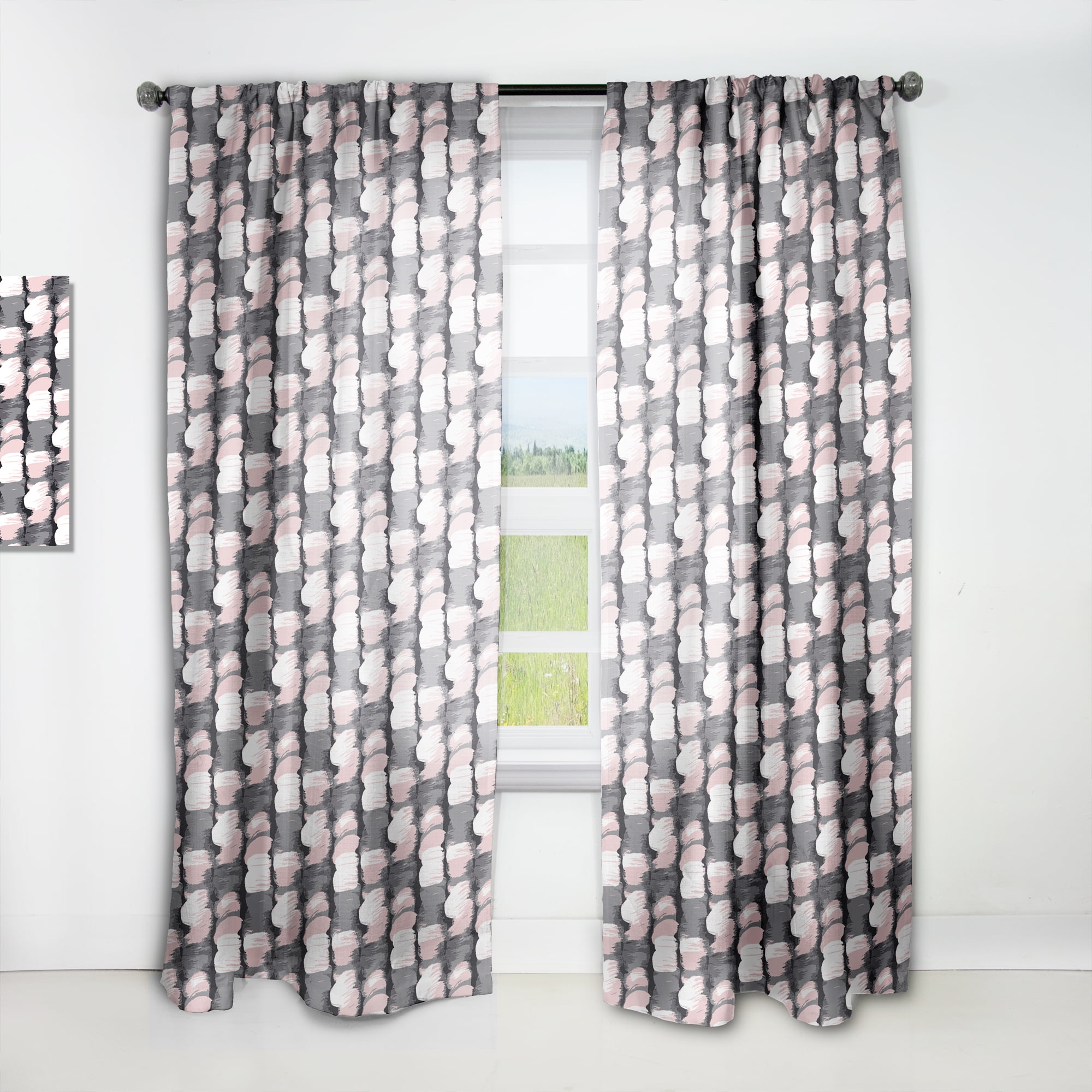 Designart Mid-Century Sheer Curtain