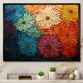 thumbnail image 1 of Designart "Mid Century Sunburst Charm III" Mid-century Floater Framed Canvas Art Print, 1 of 7
