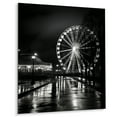 thumbnail image 1 of Designart "Midnight Carousel Black Ferris Wheel Elegance II" Amusement Parks Metal Wall Decor, 1 of 5