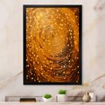 Designart "Midnight Marigold Enigmatic Spiral I" Abstract Framed Wall