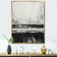 thumbnail image 1 of Designart "Midnight Serenade Of Piano Keys" Music Floater Framed Canvas Art Print, 1 of 5