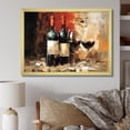 thumbnail image 1 of Designart "Midnight Sommelier Blue Red Wine" Food & Beverage Framed Wall Art Decor - Traditional Blue Wine Entryway Framed Wall Art Print, 1 of 6