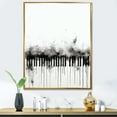thumbnail image 1 of Designart "Midnight Tranquil Piano Keys I" Music Floater Framed Canvas Art Print, 1 of 5