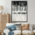 thumbnail image 1 of Designart "Midnight Tranquil Piano Keys" Music Floater Framed Wall Decor, 1 of 5