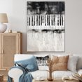thumbnail image 1 of Designart "Midnight Tranquil Piano Keys" Music Wall Decor, 1 of 7