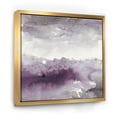 thumbnail image 1 of Designart ' Midnight at the Lake II Amethyst and Grey ' Shabby Chic Framed Canvas, 1 of 3